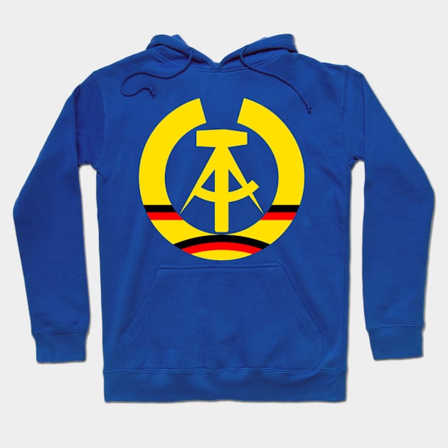 DDR coat of arms stylized Hoodie by GetThatCar